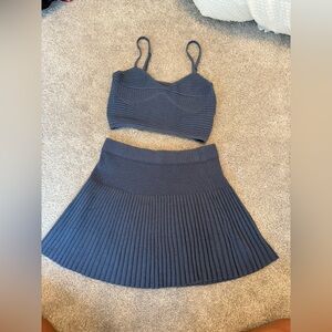 Aerie knit tank and skirt set